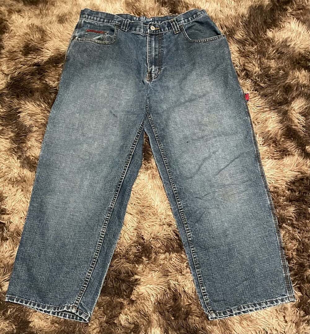 Baggy US. POLO ASSN size 36x30 (fits dif) low rise straight leg #l